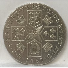 GREAT BRITAIN UK 1787 . SHILLING . WITH HEARTS